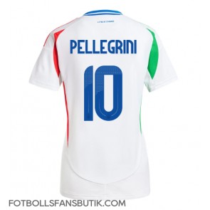 Italien Lorenzo Pellegrini #10 Replika Bortatröja Damer EM 2024 Kortärmad